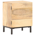 ZNTS Bedside Cabinet 40x30x51 cm Solid Mango Wood 320225