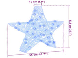 3D Star with 50 LEDs Blue 55 x 53.5 x 10 cm Acrylic 42019100