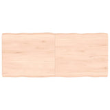 Table Top 140x60x cm Untreated Solid Wood Live Edge 363901