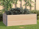 Raised Beds 3 pcs 80x120 cm Solid Pine Wood 3055163
