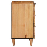 Bedside Cabinet Natural 50 x 33 x 62 cm Solid Mango Wood 4018269