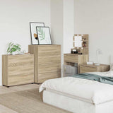 Storage Cabinet Sonoma Oak 80 x 31 x 81 cm Engineered Wood 888849