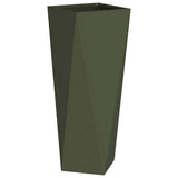 Planter Olive Green 30 x 30 x 75 cm Steel 883772