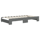 Daybed with Trundle&Drawers without Mattress Dark Grey 90x190 cm Single 3197500