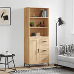 Highboard Sonoma Oak 69.5x34x180 cm Engineered Wood 3190024