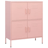 Storage Cabinet Pink Steel 80 x 35 x 101.5 cm Storage Cabinet 336139