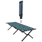 Folding Camping Bed Folding Manual Leaf pattern Oxford fabric 42003179
