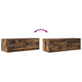 TV Cabinet Smoked Oak 80x31x25.5 cm Engineered Wood 861516