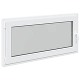 Basement Window RISOR 120 x 60 cm PVC and Glass White 42047262