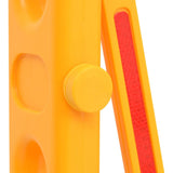 Folding Traffic Barrier Yellow and Black 250x38x96 cm 150988
