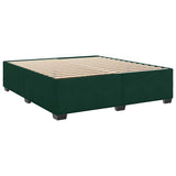 Box Spring Bed with Mattress Dark Green 180x200 cm Velvet 3285302