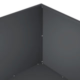 Garden Planter 2 pcs Anthracite 100 x 100 x 40 cm 8005125