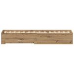 Bed Frame with Drawers Artisan oak 100 x 200 cm Engineered wood 3333982