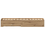 Bed Frame with Drawers Artisan oak 100 x 200 cm Engineered wood 3333982