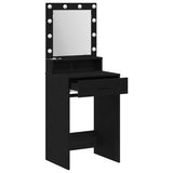 Dressing Table Black Oak 50 x 41 x 135 cm Engineered Wood 865092
