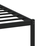 Metal Bed Frame without Mattress Brown Oak 137x190 cm 4007764