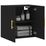 ZNTS Wall Cabinet Black 60x31x60 cm Engineered Wood 829949