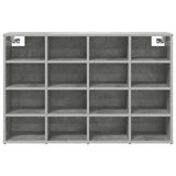 Shoe Cabinet Concrete grey 103 x 30 x 67 cm Engineered wood 808733