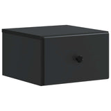 Wall-Mounted Bedside Cabinet 2 pcs Black 34.5 x 33 x 20 cm 899108