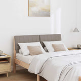 Upholstered Headboard Taupe 120 cm Solid Pine Wood 879242