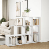 Room Divider Bookcase 3-Tier White 137,5x29x103,5 cm Engineered Wood 857976