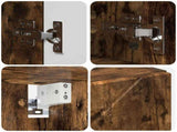 Bathroom Furniture Set 4 pcs Smoked Oak 3393048