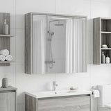 Bathroom Mirror Cabinet Grey Sonoma 63.5 x 16 x 62.5 cm 889156