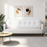 Back Pillow White 180 x 24 x 50 cm Fabric 42014568