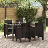 Garden Chair 4 pcs Brown 53 x 49 x 85 cm Polypropylene 847476