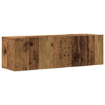 ZNTS Wall Mounted TV cabinets 4 pcs Old Wood Engineered Wood 3328973