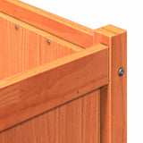 Garden Planter Wax Brown 150x50x70 cm Solid Wood Pine 837491