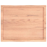 Table Top Light Brown 80x60x cm Treated Solid Wood Live Edge 363945