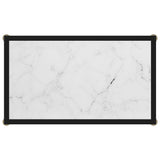 322829 Console Table White 60x35x75 cm Tempered Glass