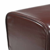 Bench Dark Brown 110 x 30 x 45 cm Real Leather 42042119