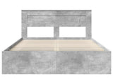 Bed Frame Concerte Grey 135 x 190 cm Solid Pine Wood 3409770