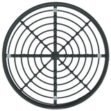 Dining Table Black 80 cm Tempered Glass and Steel 319437