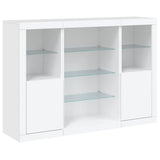 Sideboards with LED Lights 3 pcs White Engineered Wood 3209128