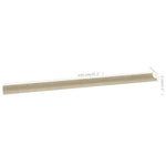 Wall Shelves 4 pcs Sonoma Oak 115x9x3 cm 326688