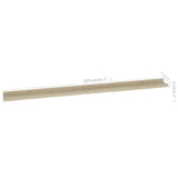 Wall Shelves 4 pcs Sonoma Oak 115x9x3 cm 326688
