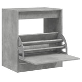 Shoe Cabinet Concrete Grey 60x42x69 cm Engineered Wood 839983