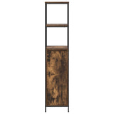 Bathroom Cabinet with Shelves Smoked Oak 36x35x165 cm 861909