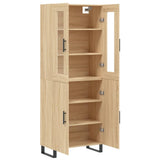 Highboard Sonoma Oak 69.5x34x180 cm Engineered Wood 3198236