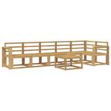 Outdoor Sofa Set 7 pcs White Solid Acacia Wood 3387738