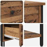 Bedside Cabinet 2 pcs Old wood 32 x 42 x 70 cm Engineered wood 871286