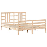 Bed Frame without Mattress 160x200 cm Solid Wood 3193931