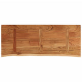 Table Top 100x40x2.5 cm Rectangular Solid Wood Acacia Live Edge 370252