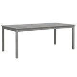 7 Piece Garden Dining Set Solid Wood Acacia Grey 3098682