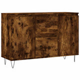 Sideboard Smoked Oak 101.5x35x70 cm Engineered Wood 827209