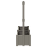 Big Planter with Trellis 2 pcs Grey 200 x 43 x 133.5 cm PP 42041732