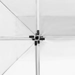 Professional Folding Party Tent with Walls Aluminium 4.5x3 m White 45500